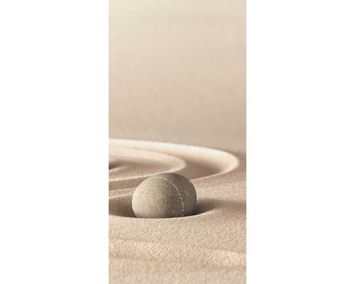 Duschrückwand Sanotechnik Sanowall 1000x2050x3 mm Steine-Sand rechts Zen-Garten mit Stein und Sand