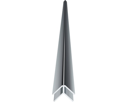 Außeneckprofil Sanotechnik Sanowall 2550 mm silber matt für 3 mm Duschrückwände Aluminium Eckprofil