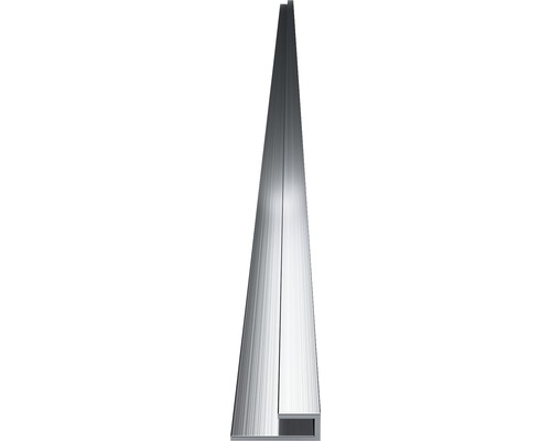 Abschlußprofil Sanotechnik Sanowall 2550 mm silber matt für 3 mm Duschrückwände Aluminiumprofilleiste