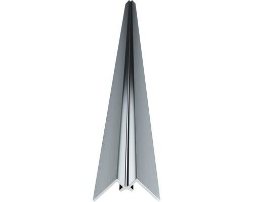 Inneneckenprofil Sanotechnik Sanowall 2550 mm silber matt für 3 mm Duschrückwände Metall Abschlussprofil