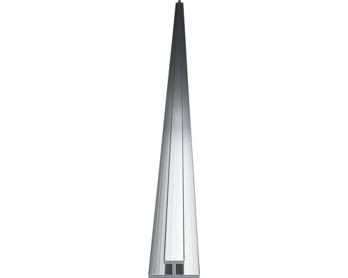 Verbindungsprofil Sanotechnik Sanowall 2550 mm silber matt für 3 mm Duschrückwände Aluminium Abschlussprofil für Doppelstegplatten