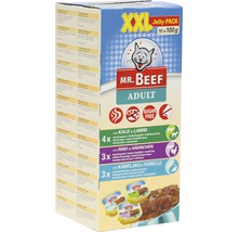 Mr. Beef Adult Katzenfutter Multipackung mit Kalb, Lamm, Rind, Hähnchen, Kabeljau und Forelle