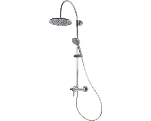 Duschsäule Breuer Aquamaxx 200 9240008000099 mit Einhebelmischer rund chrom Duschsäule mit Kopfbrause und Handbrause