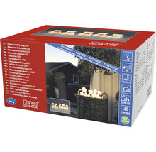 Verpackung einer LED Dekoration mit Teddybären für den Außenbereich