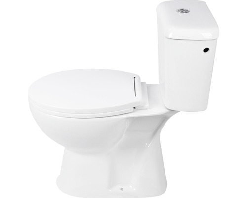 Stand-WC aus Sanitärkeramik mit Spülkasten