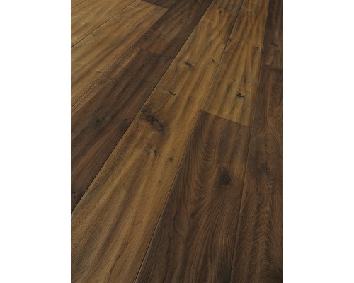 Nahaufnahme von Laminatboden mit Holzstruktur