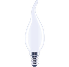 Kerzenlampe mit E14-Sockel und gebogener Form