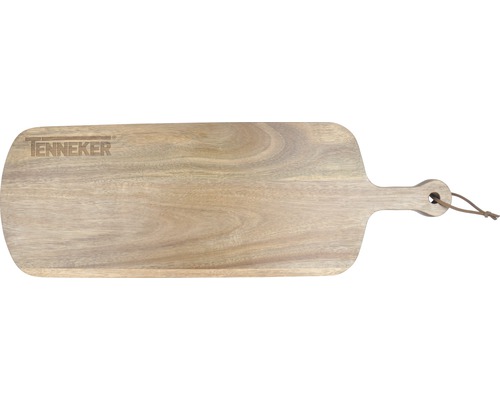 Holzschneidebrett mit Griff und Tenneker Logo
