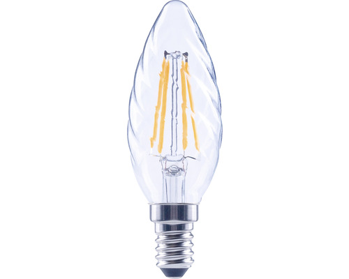 FLAIR LED Kerzenlampe gedreht dimmbar CT35 E14/4W(40W) 470 lm 2700 K warmweiß klar