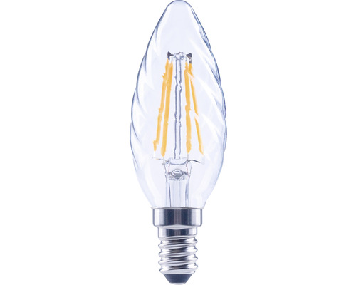 FLAIR LED Kerzenlampe gedreht dimmbar CT35 E14/4W(40W) 470 lm 2700 K warmweiß klar FLAIR LED Kerzenlampe gedreht dimmbar CT35 E14/4W(40W) 470 lm 2700 K warmweiß klar