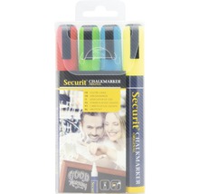 Securit Kreidemarker Set mit vier Stiften
