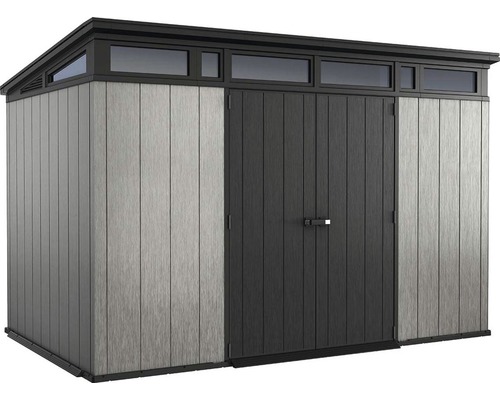 Gartengerätehaus mit Doppeltür und Fenstern