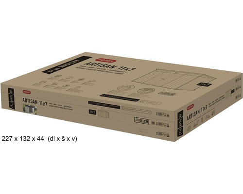 Verpackungskarton Keter Gerätehaus Artisan 11x7