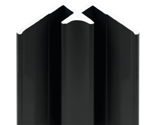 Innen-Eckverbinder Schulte Decodesign 2100 mm schwarz für 3 mm Duschrückwände