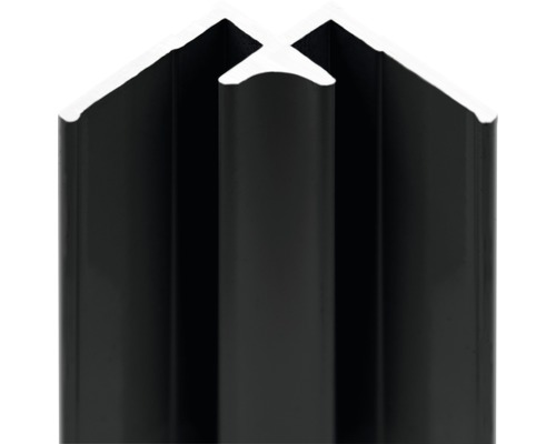 Innen-Eckverbinder Schulte Decodesign 2100 mm schwarz für 3 mm Duschrückwände Kunststoff Eckprofil zur Wandgestaltung