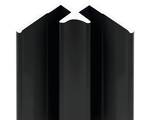 Innen-Eckverbinder Schulte Decodesign 2550 mm schwarz für 3 mm Duschrückwände