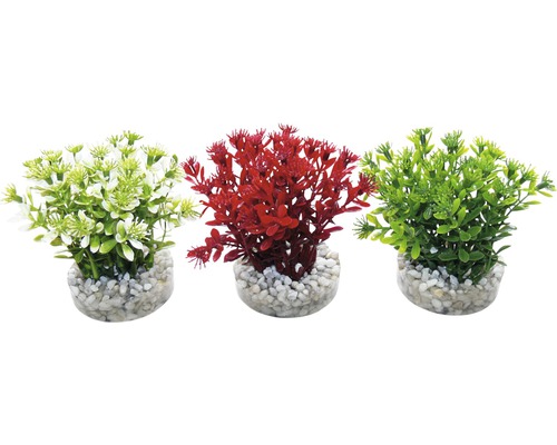 Sydeco Kunststoffpflanze Nano Flowering Bush 10 cm Sydeco Kunststoffpflanze Nano Flowering Bush 10 cm