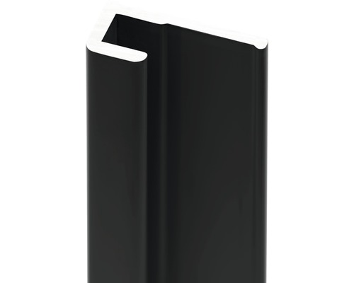 Endprofil Schulte Decodesign 2100 mm schwarz für 3 mm Duschrückwände