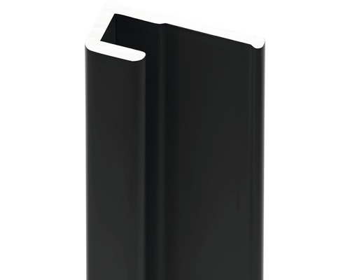 Endprofil Schulte Decodesign 2550 mm schwarz für 3 mm Duschrückwände
