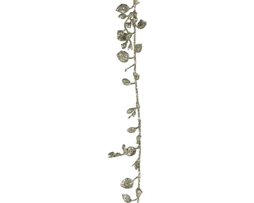 Kunstpflanzen-Miniblattgirlande mit Glitter Länge: 180 cm beige