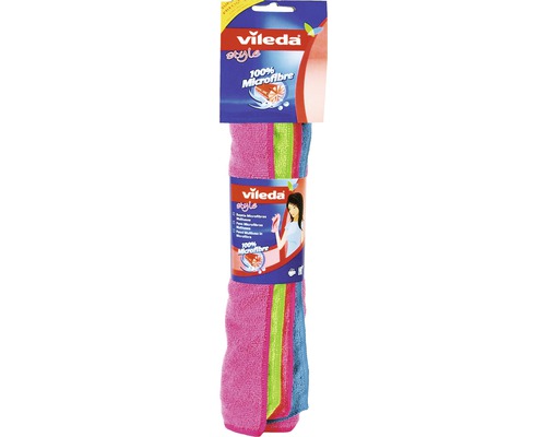 Allzwecktuch Microfasertuch Vileda Style 4er farblich sortiert Vileda Style Mikrofasertücher im Set