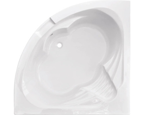 Eckbadewanne Sanotechnik Riviera 991000 140x140 cm weiß Eckbadewanne aus Sanitäracryl, Draufsicht
