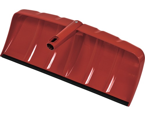 Rote Schneeschaufel mit schwarzer Kante