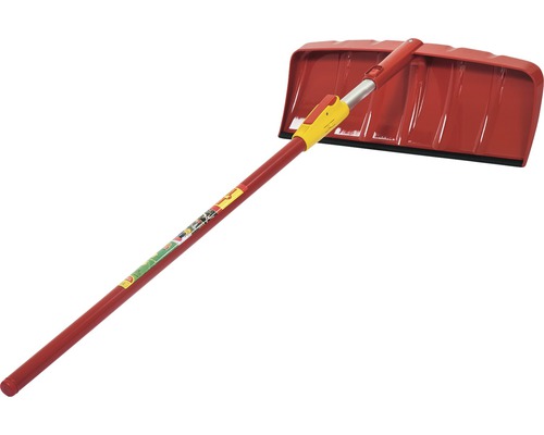 Schneeschieber mit Teleskopstiel aus Kunststoff