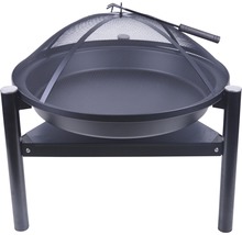 Feuerschale Ø 72 cm mit Funkenschutzgitter Metall schwarz-thumb-0 Feuerschale Ø 72 cm mit Funkenschutzgitter Metall schwarz-thumb-0