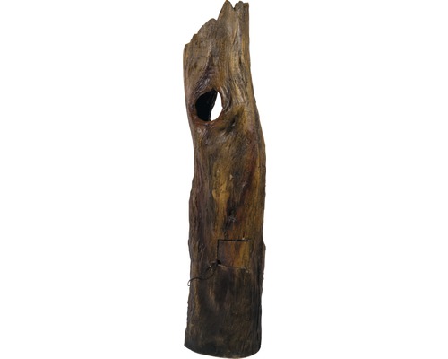 Dekorative Baumstammfigur mit Öffnung