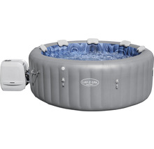 Aufblasbarer Whirlpool Bestway® LAY-Z-SPA® Whirlpool Santorini HydroJet Pro™ mit Massagesystem, 10 HydroJet™-Düsen, 180 AirJet™, Frostwächter und Erdungs-Erkennungssystem grau-thumb-3