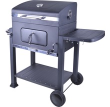 Holzkohlegrill mit Ablagefläche und Rädern