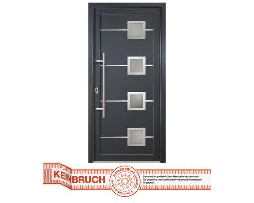 Haustür Signum Modell 1 Kunststoff titan/titan 920 x 2080 mm DIN Links