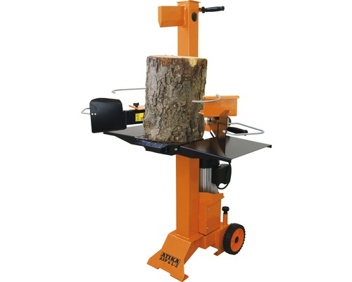 Holzspalter mit Holzstamm