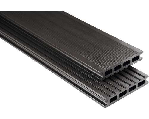 Konsta WPC Terrassendiele Primera Hohlkammerprofil graubraun glatt 26x145x3000mm Konsta WPC Terrassendiele Primera Hohlkammerprofil graubraun glatt 26x145x3000mm