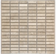 Mosaikfliese aus Naturstein mit rechteckigen Elementen