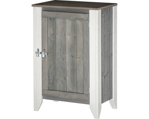 Holzgartenschrank mit Tür