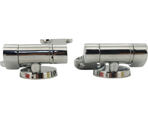 Zwei Toilettenpapierhalter aus Metall