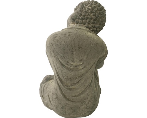 Rückansicht einer Buddha Statue für den Garten