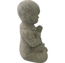 Betende Mönchsfigur aus Stein für den Garten
