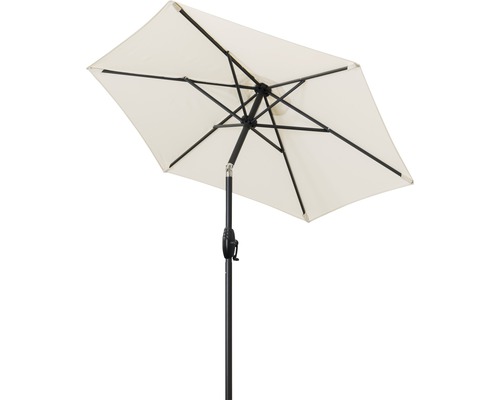 Rechteckiger Sonnenschirm mit schwarzem Gestell