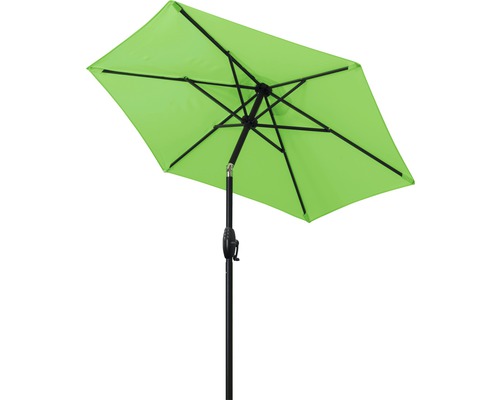 Sonnenschirm Marktschirm Doppler Basic Lift Neo mit Kurbelfunktion Ø 180 cm Polyester hellgrün