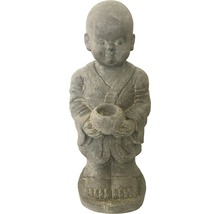 Figur eines Mönchs aus Steinguss für den Außenbereich