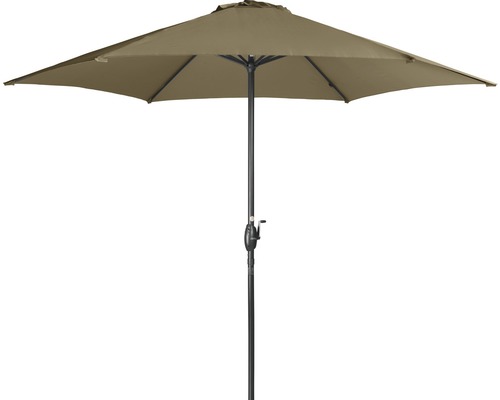 Sonnenschirm Marktschirm Doppler Basic Lift Neo mit Kurbelfunktion Ø 300 cm Polyester greige