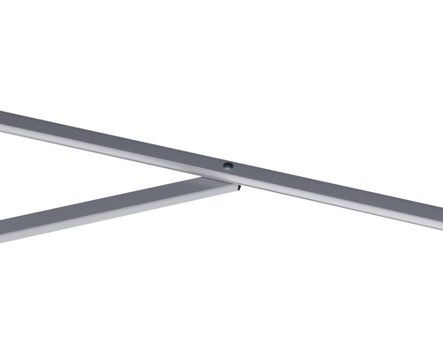 Detailansicht von Aluminiumprofilen mit Bohrung