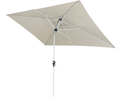 Rechteckiger Sonnenschirm mit Mittelmast für den Garten