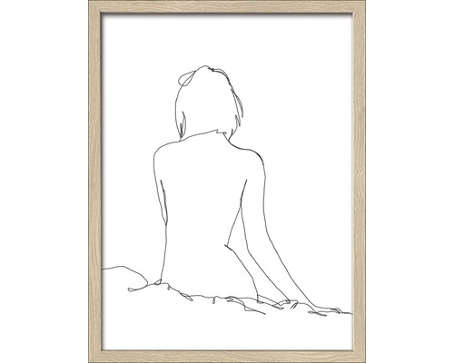 Gerahmtes Bild Sketch A Woman 43x33 cm