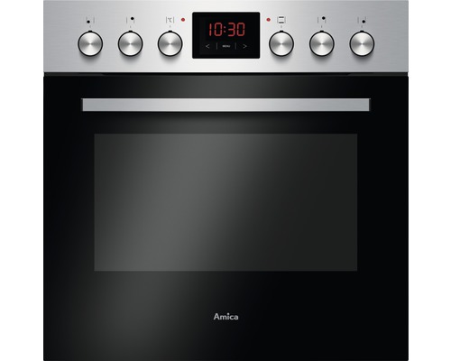 Einbauherdset Amica EHC 209 212 EC 59,5x59,5x57,5 cm mit Glaskeramik-Kochfeld Amica Backofen mit Bedienknöpfen und Digitalanzeige