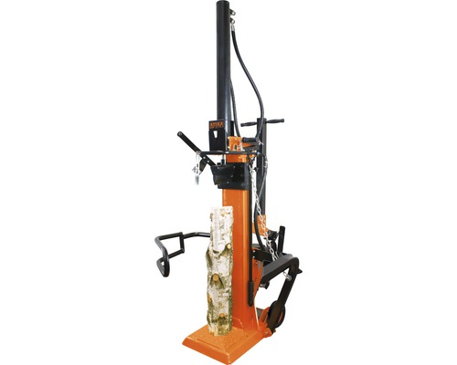 Holzspalter mit Holzscheit