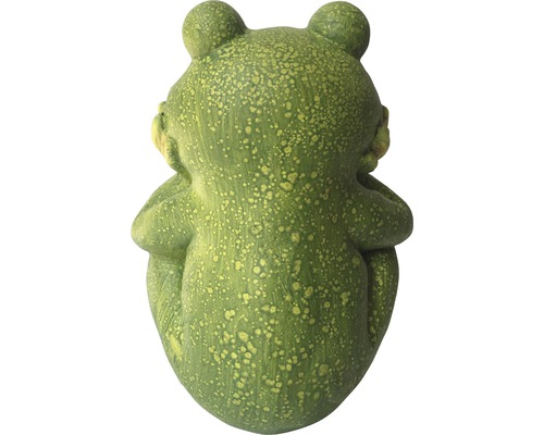 Gartenfigur Frosch, Rückenansicht